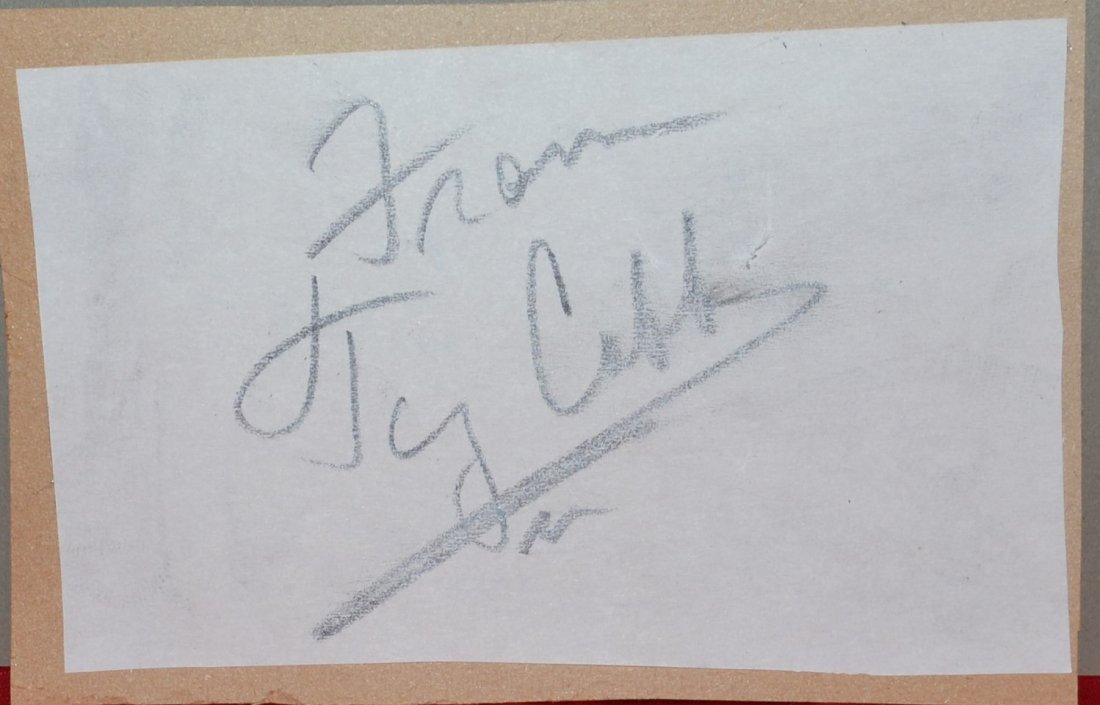Ty Cobb Autograph, Ty Cobb Sign Album Page , Ty Cobb (1 of 5)