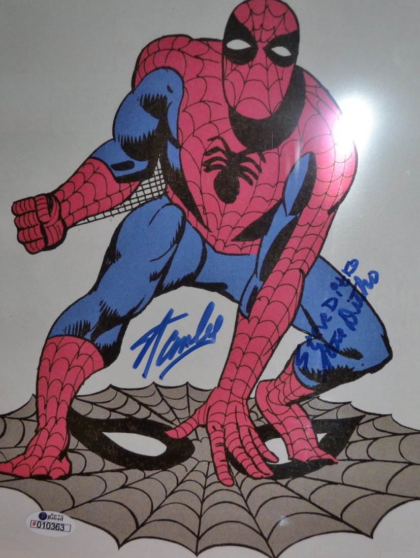 Stan Lee Sign Sipderman , Stan Lee Steve Ditko Auto (1 of 6)
