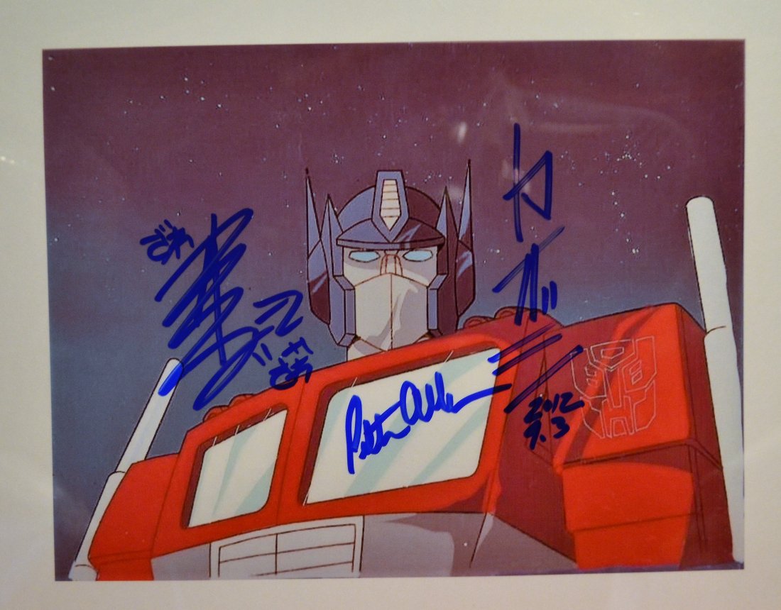 Transformers Autograph Transparency Cell , Transformers: Awesome very rare sign transparency cell of the transformers megatron voice and creators of the cartoon and toys very rare transparency cell this is an absolute beautiful signed photo... very rare All