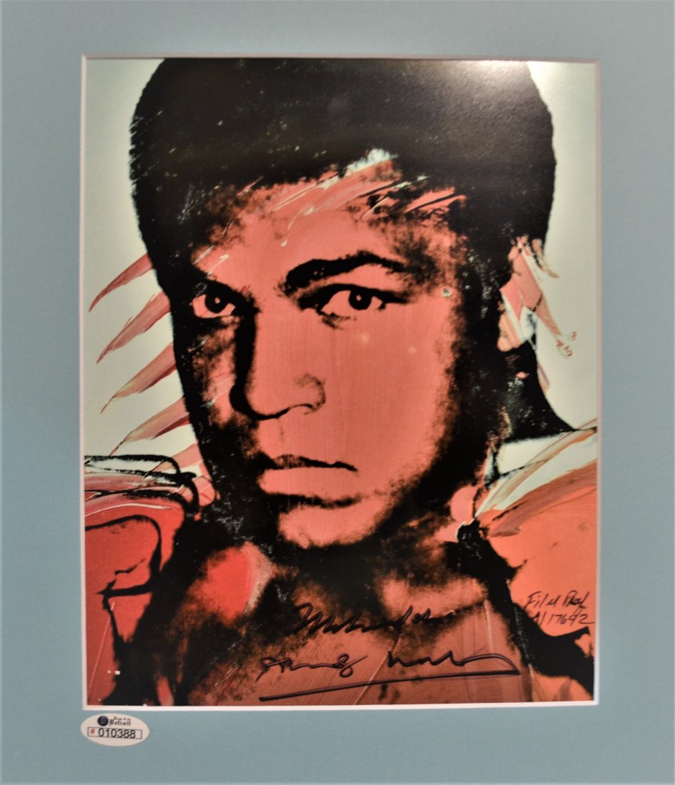 Andy Warhol Sign Muhammad Ali , Andy Warhol Sign Ali: Super beautiful Transparency Film Photo Autograph By Andy Warhol and Muhammad Ali , super rare beautiful piece .. all items are for charity in Detroit Money for Auction Will Help Detroit Homeless Vete