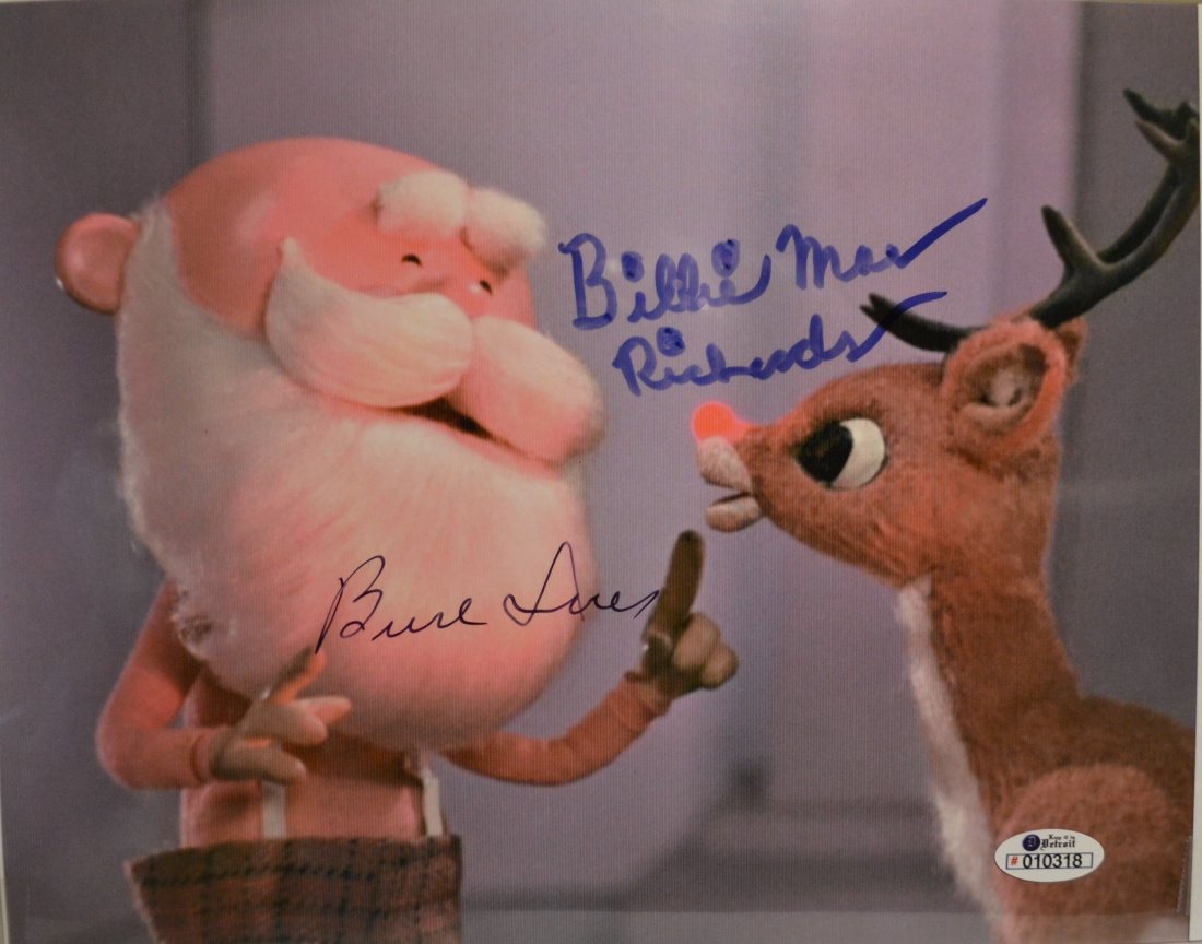 Rudolph The RedNose Raindeer Autograph Burl Ives: Very Rare Autograph transparency film cell Autograph by Burl Ives and Billie Mae Richards , these are rare and hard to findAbsolute beautiful sign photo … you could not get this any longer and a mus