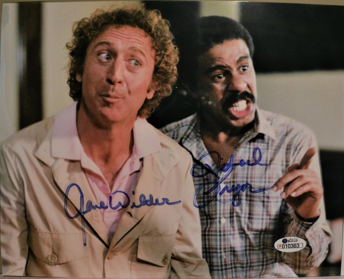 Stir Crazy Richard Pryor Gene Wilder Autograph: Very Rare Autograph of these two crazy guys , Autograph By Richard Pryor and Gene Wilder , fantastic item. Absolute beautiful sign photo … you could not get this any longer and a must have all items
