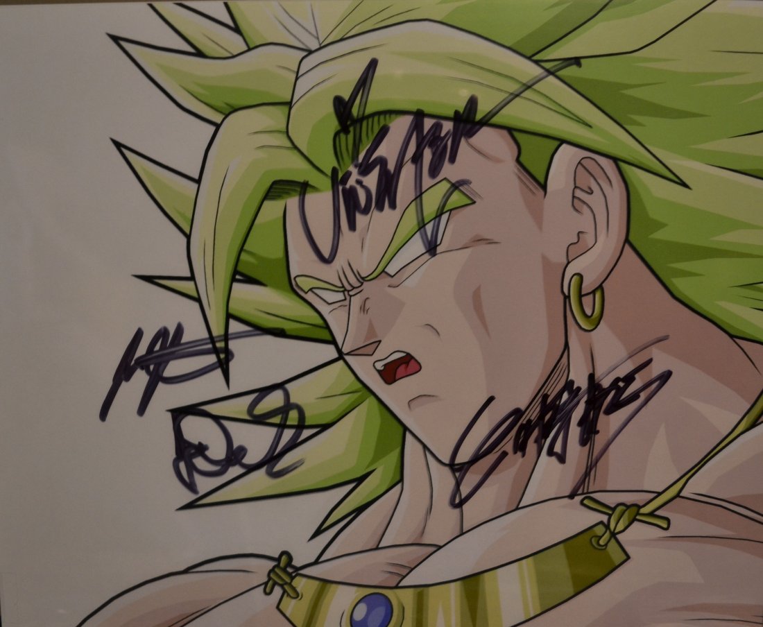 Dragon Ball Z Autograph , Akira Toriyama autograph DBZ: Very Rare Autograph dragon ball z transparency film photo sign by creator Akira Toriyama and voice actors, these are very sought after Absolute beautiful sign photo you can not get this any longer and