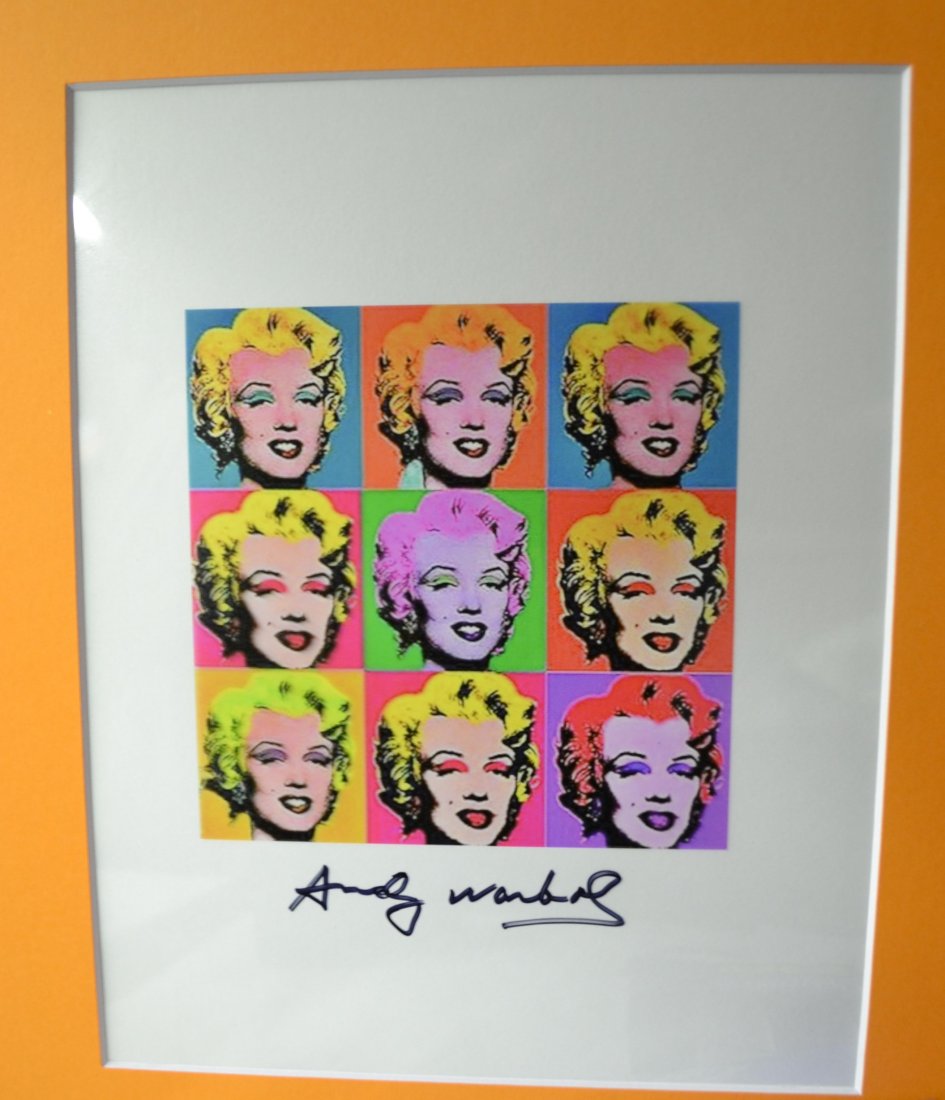 Andy Warhol Autograph Marilyn Monroe sign Andy Warhol: Very Rare Autograph , this is a beautiful very tough autograph photo is sign by these transparency film photos are very rare 1980s sign by Andy Warhol Absolute beautiful sign photo you can not get thi