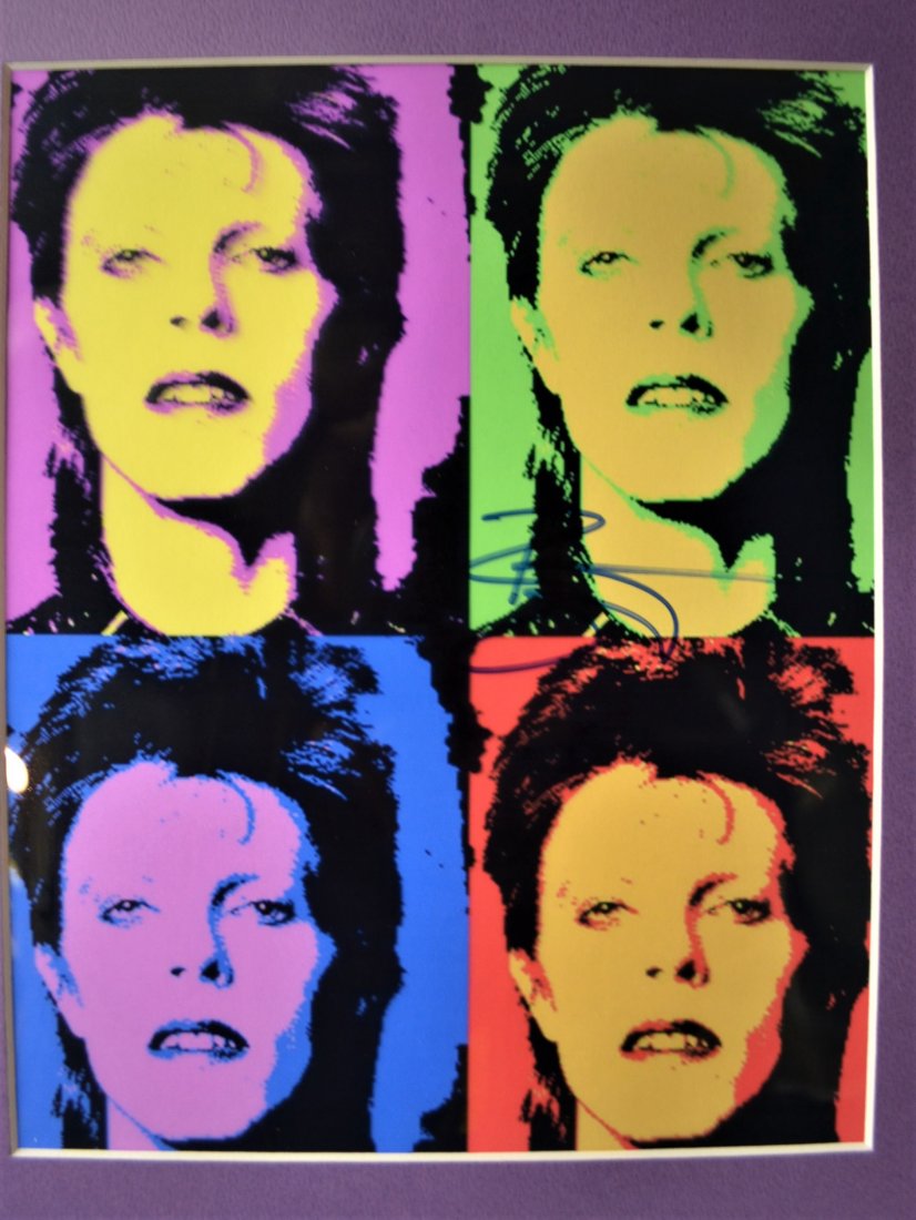 Andy Warhol David Bowie Autograph Film Photo (1 of 2)