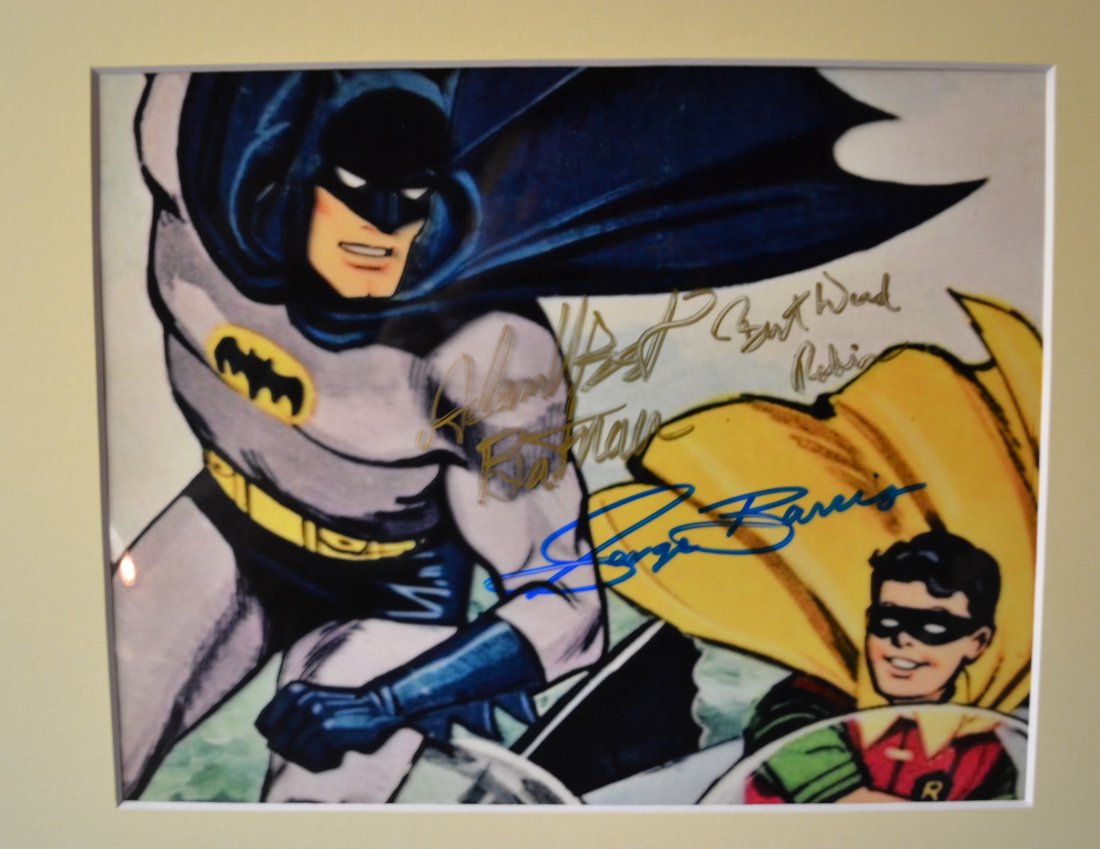Batman Autograph Photo, Adam West, george barris sign (1 of 2)