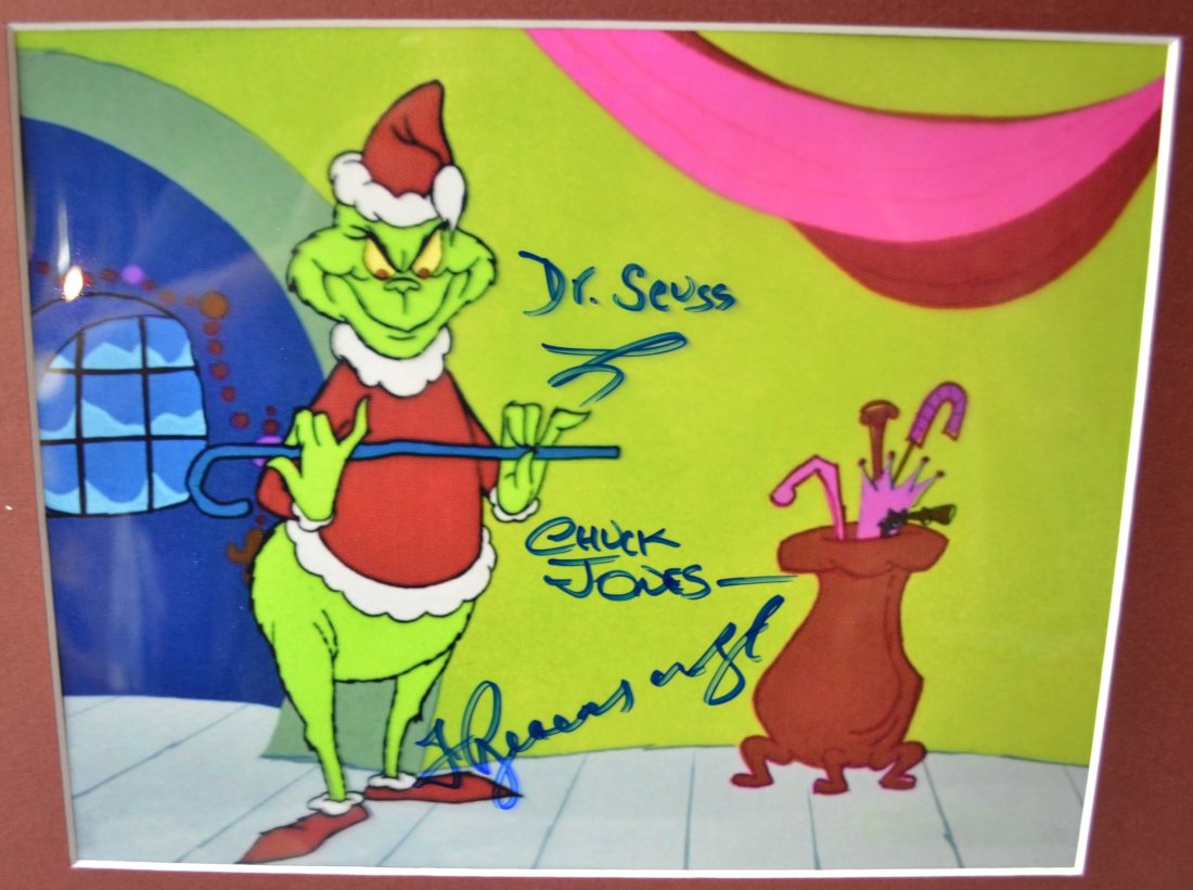 Dr Suess Grinch Autograph Photo , dr suess grinch (1 of 2)