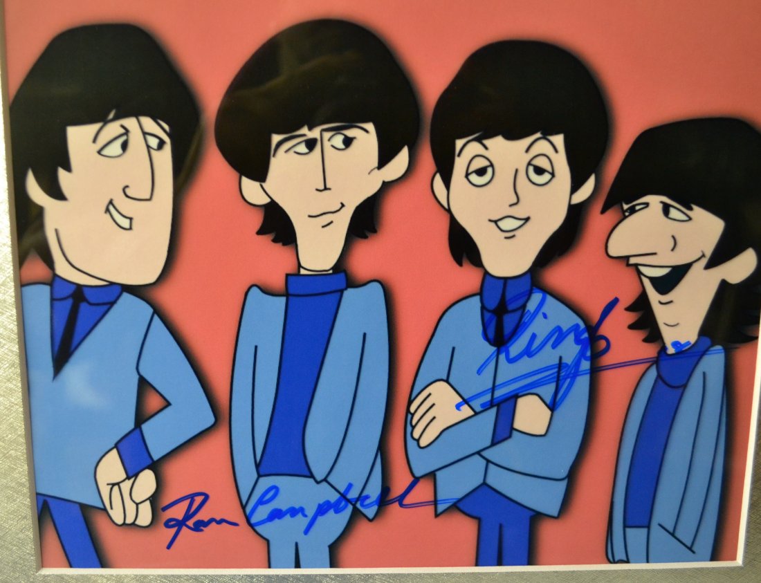 the Beatles Autograph Ringo Starr Cartoon , the beatles (1 of 2)