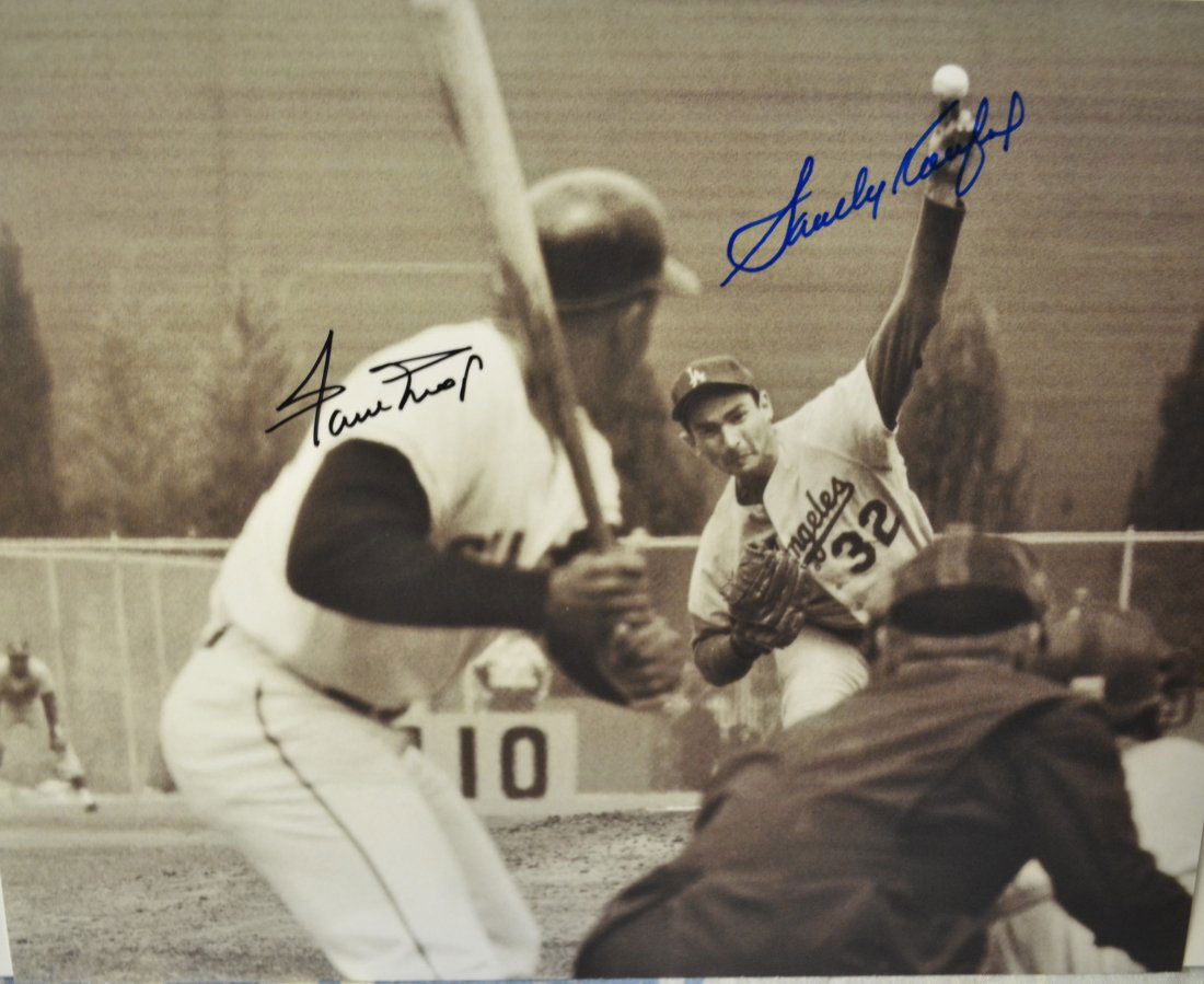 willie mays sandy koufax Autograph Photo (1 of 2)