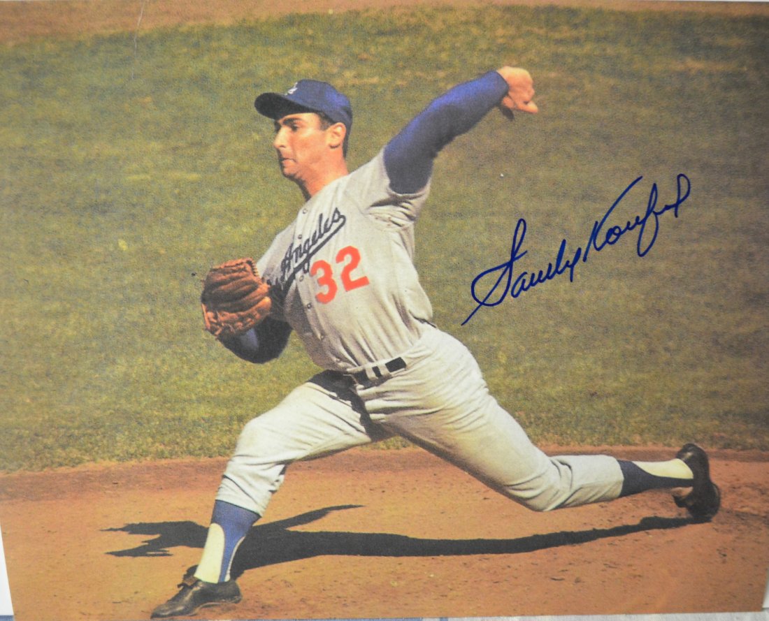 sandy koufax Autograph Photo , sandy koufax sign photo (1 of 2)