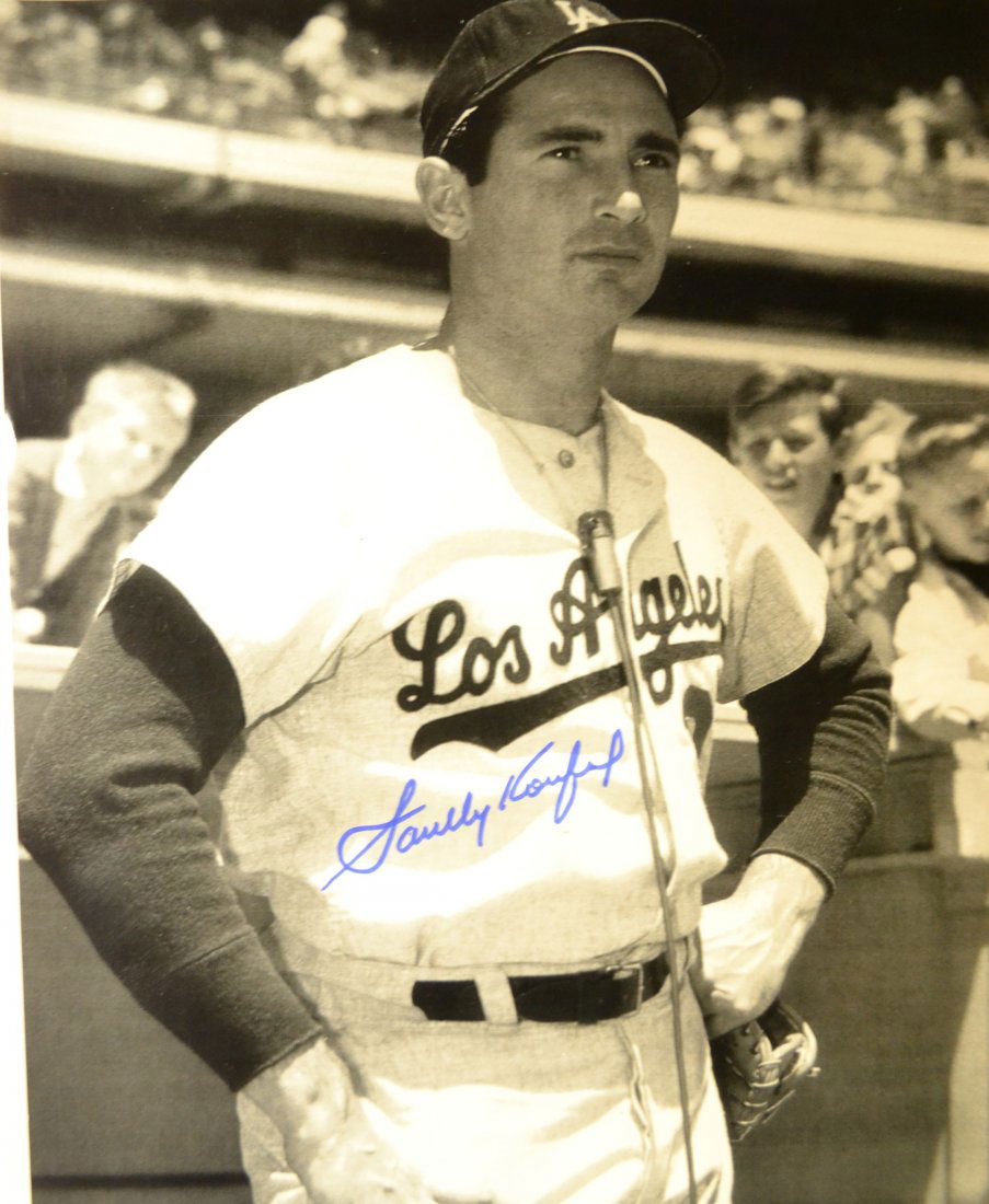sandy koufax Autograph Photo , sandy koufax sign photo (1 of 2)