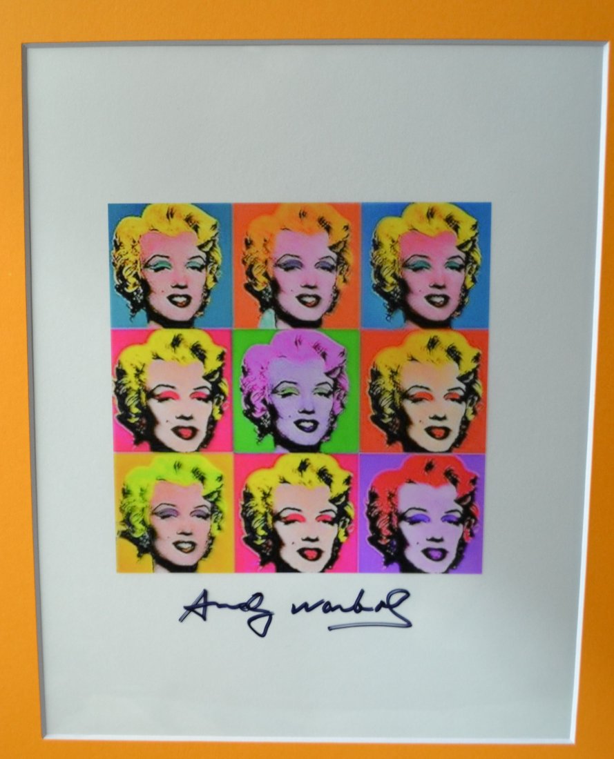 Andy Warhol Autograph Marilyn Monroe sign Andy Warhol (1 of 2)