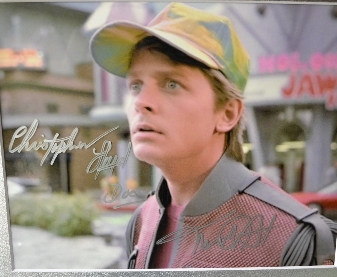 Back to the Future Autograph Michael J Fox Photo (1 of 2)