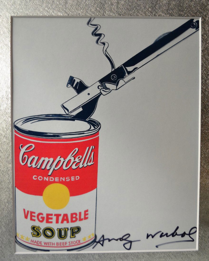 Andy Warhol Autograph Campbell Soup Transparency Film (1 of 2)