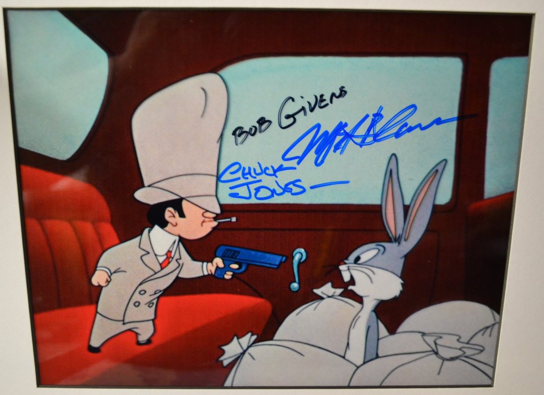 Bugs Bunny Autograph Film Photo , Bugs Bunny Autograph: Very Rare Autograph , this is a beautiful very tough autograph photo is sign by CHUCK JONES, MEL BLANC, AND BOB GIVENS, THESE FILM TRANSPARENCY PHOTOS ARE GREAT .. Absolute beautiful sign photo you ca
