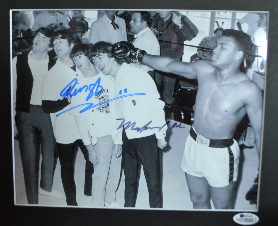 Muhammad Ali Signed Beatles , Ringo Starr Autograph (1 of 3)