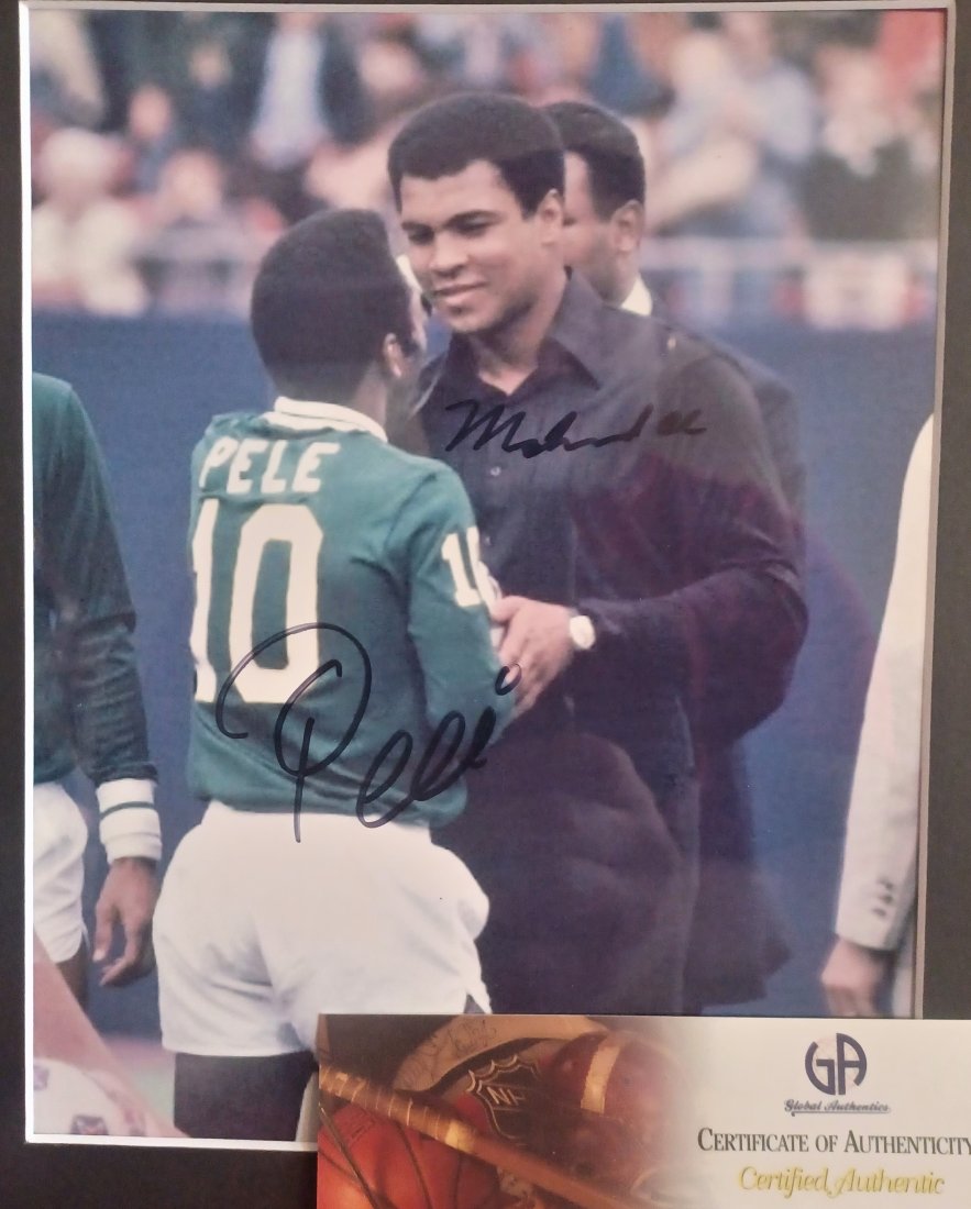 Muhammad Ali Pele Autograph Photo . Ali Signed (1 of 3)