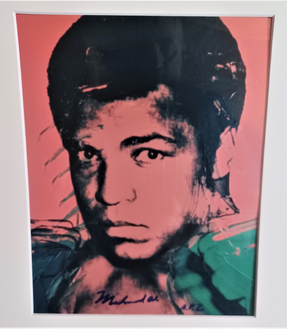 Muhammad Ali Autograph , Muhammad Ali Andy Warhol Sign (1 of 3)
