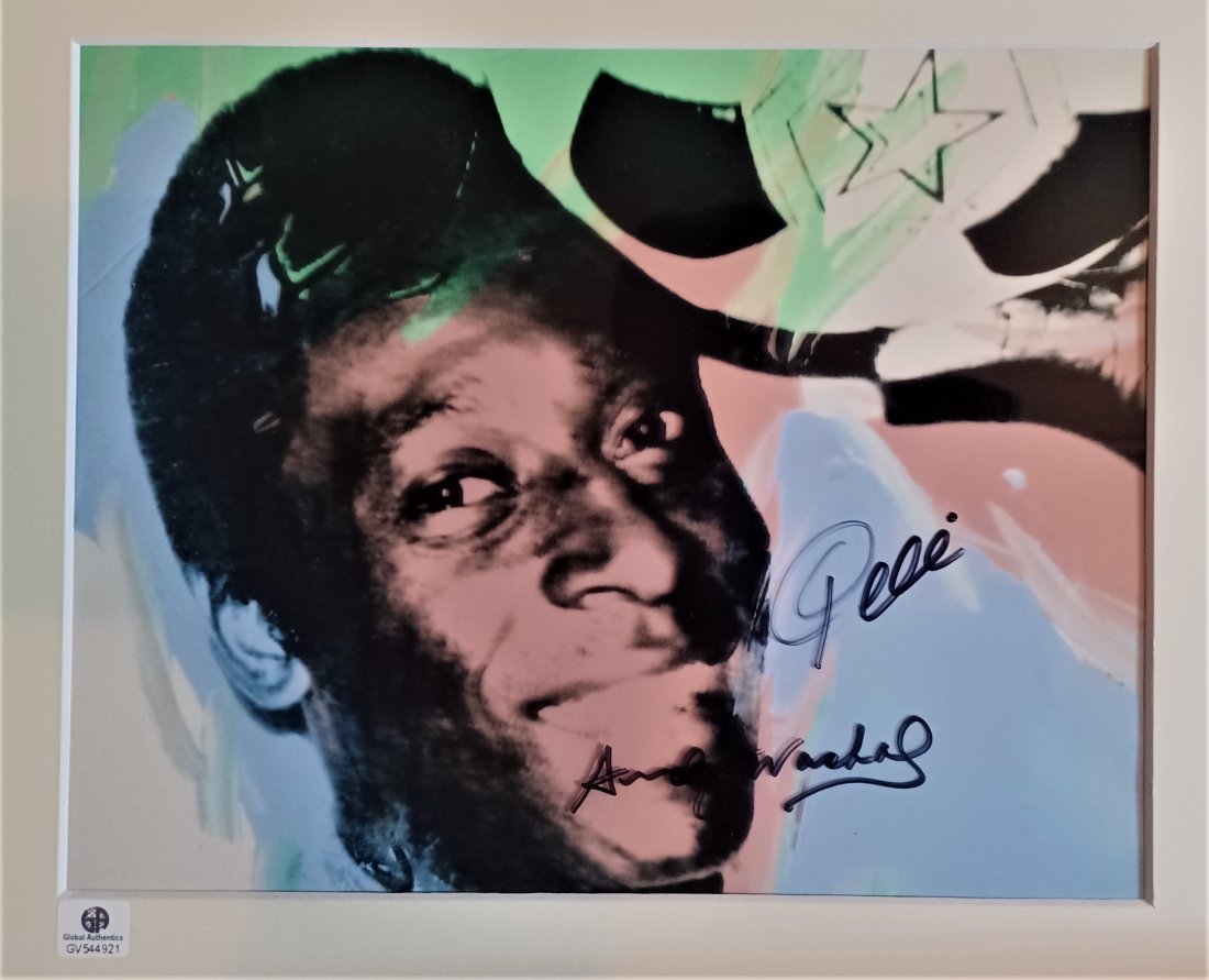 Andy Warhol Pele Signed Photo ,  Pele Autograph Warhol (1 of 3)