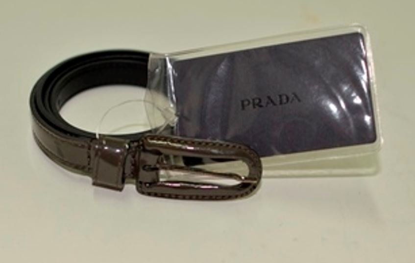Prada woman's Slim Belt Smoke/metallic (1 of 1)