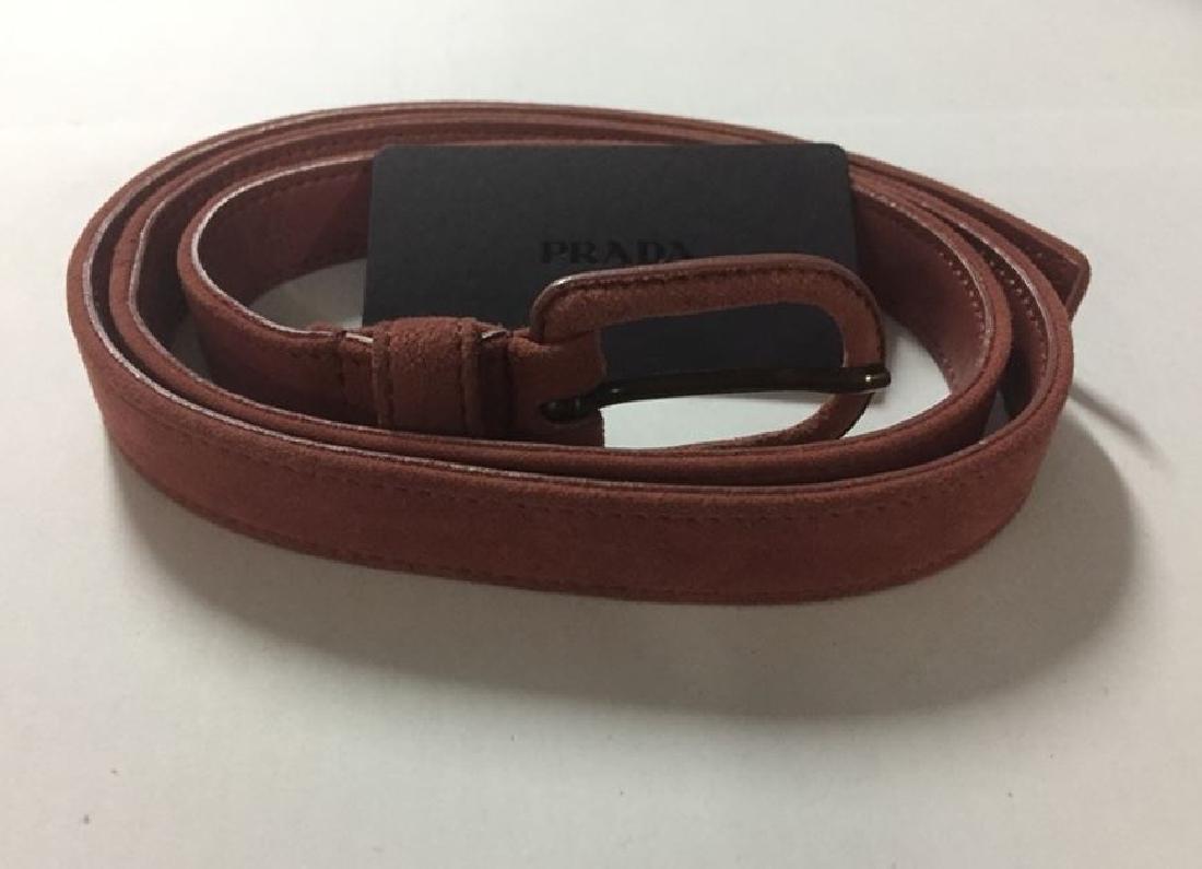 Prada Antico Calf Leather belt: Brand: Prada Style: CAMOSCIO Color: Antico 100% Calf Leather Made in Italy size: 90 cm/35.4"/waist size 32-33