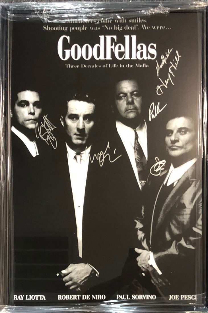 Signed GoodFellas Movie Poster