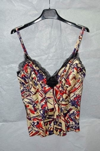 NEW  PRADA SILK  LINGERIE TOP  MIXED COLORS/SIZE SMALL (1 of 1)