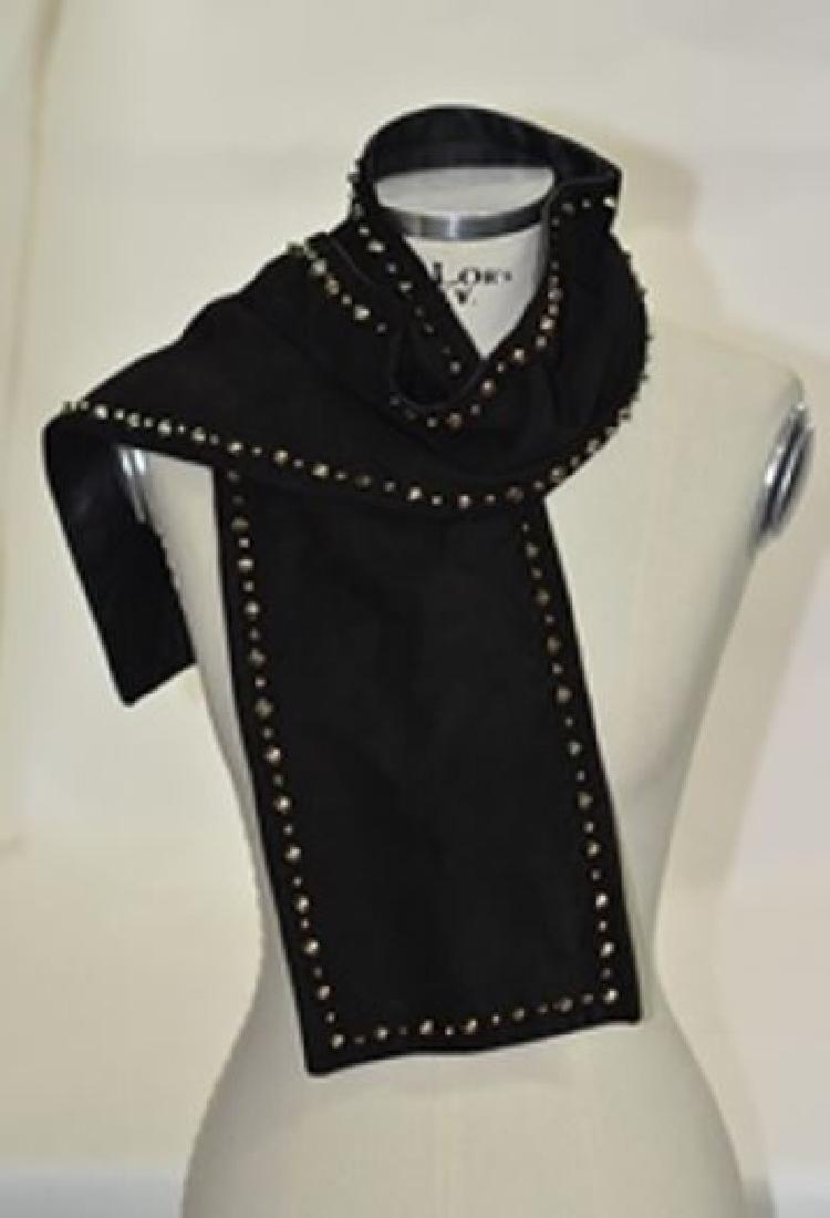 New Miu Miu Chamois Scarf (Black) (1 of 1)