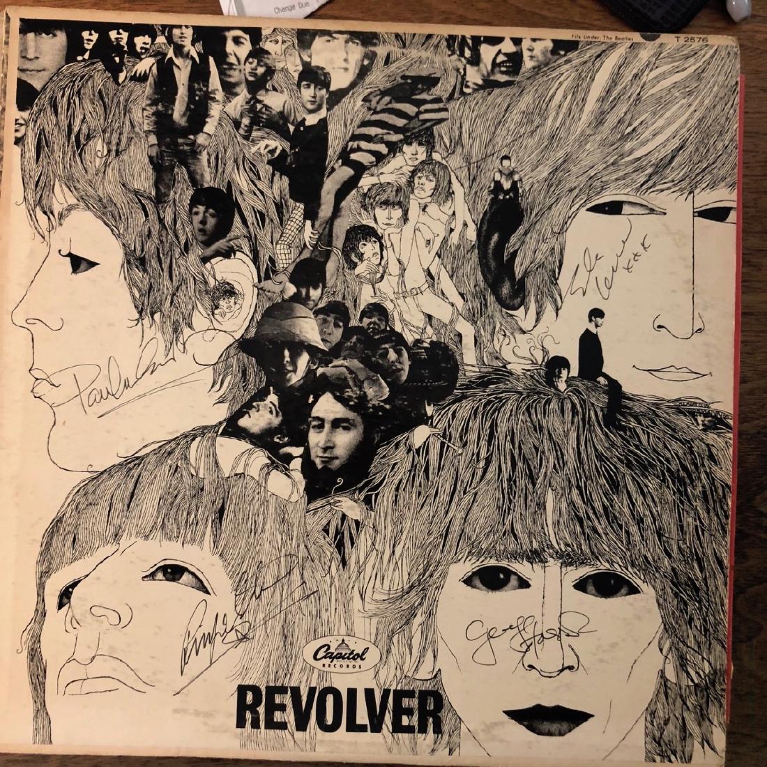 Signed Beatles Revolver Album: Signed by John Lennon. Paul McCartney, George Harrisson and Ringo Starr