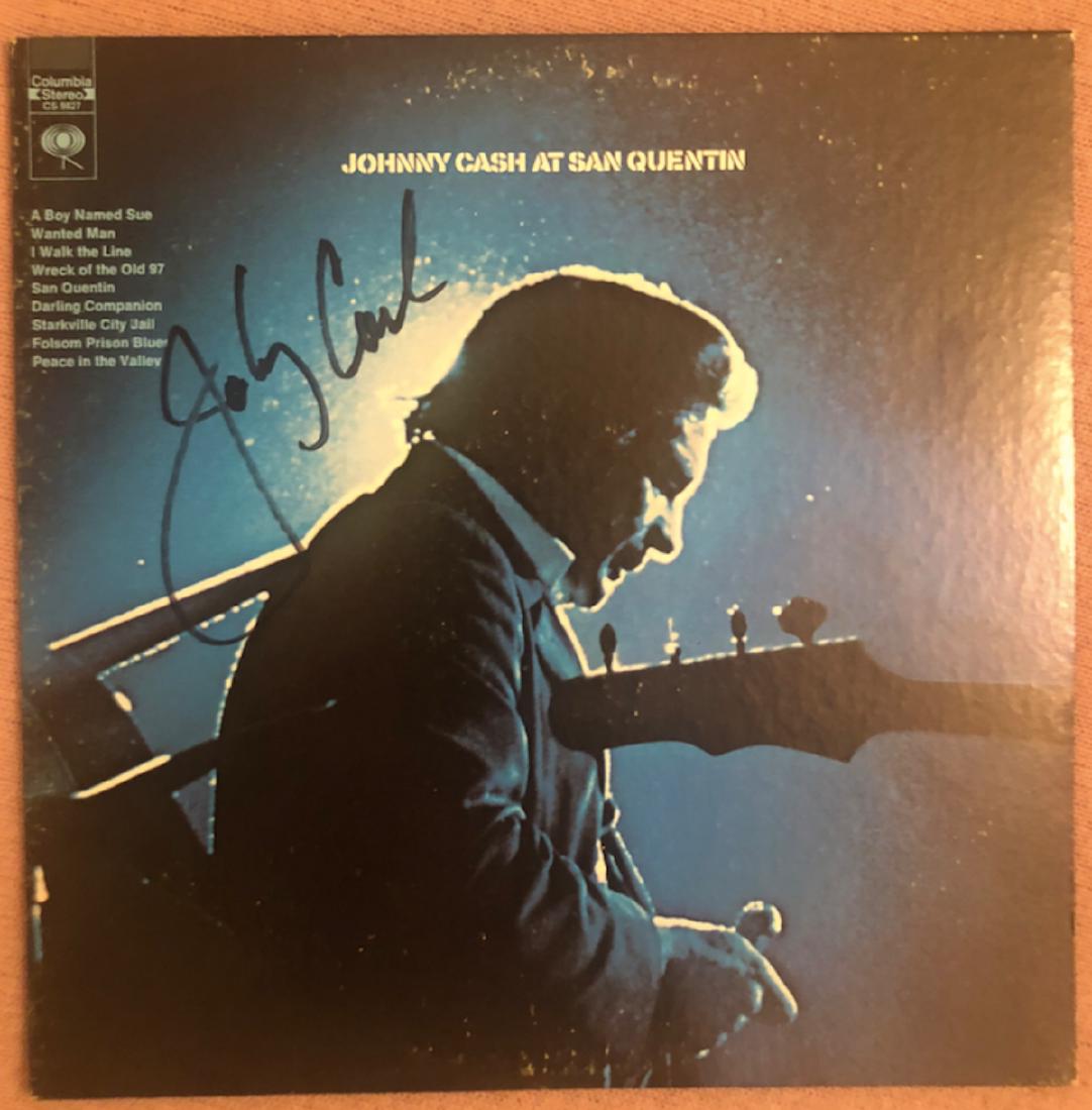 Signed Johnny Cash San Quenton Album (1 of 1)