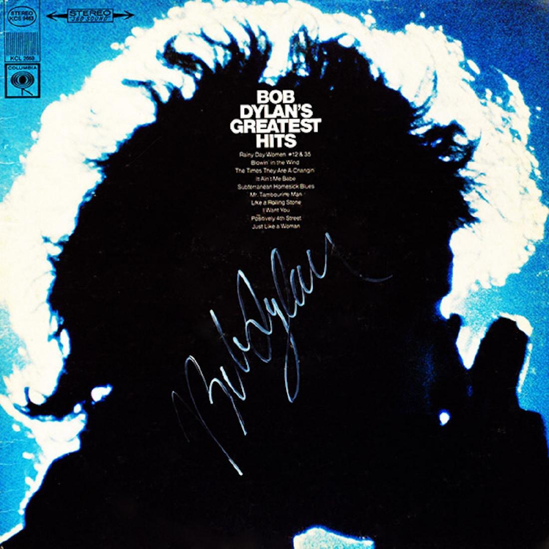 Signed Bob Dylan Greatest Hits Album (1 of 1)