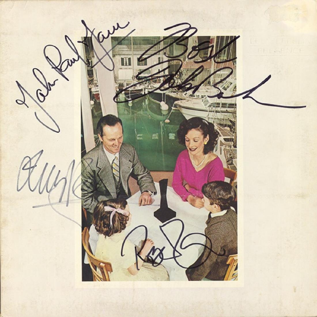 Signed Led Zeppelin Presence Album (1 of 1)
