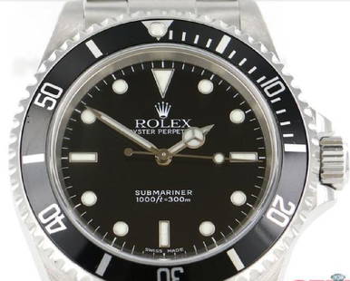 Rolex Submariner Watch: Men's Rolex Submariner, 14060, Automatic, 40mm, stainless steel, round, analog, size 7", Condition Ranking- 9 out of 10 Calibre - 3000 Power Reserve (ex. 51 Hours) - 48 hr Crown/case back - Screw Down