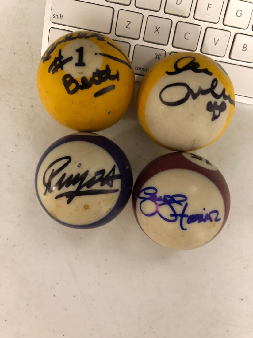 Signed Beatles Billiard Balls (1 of 1)