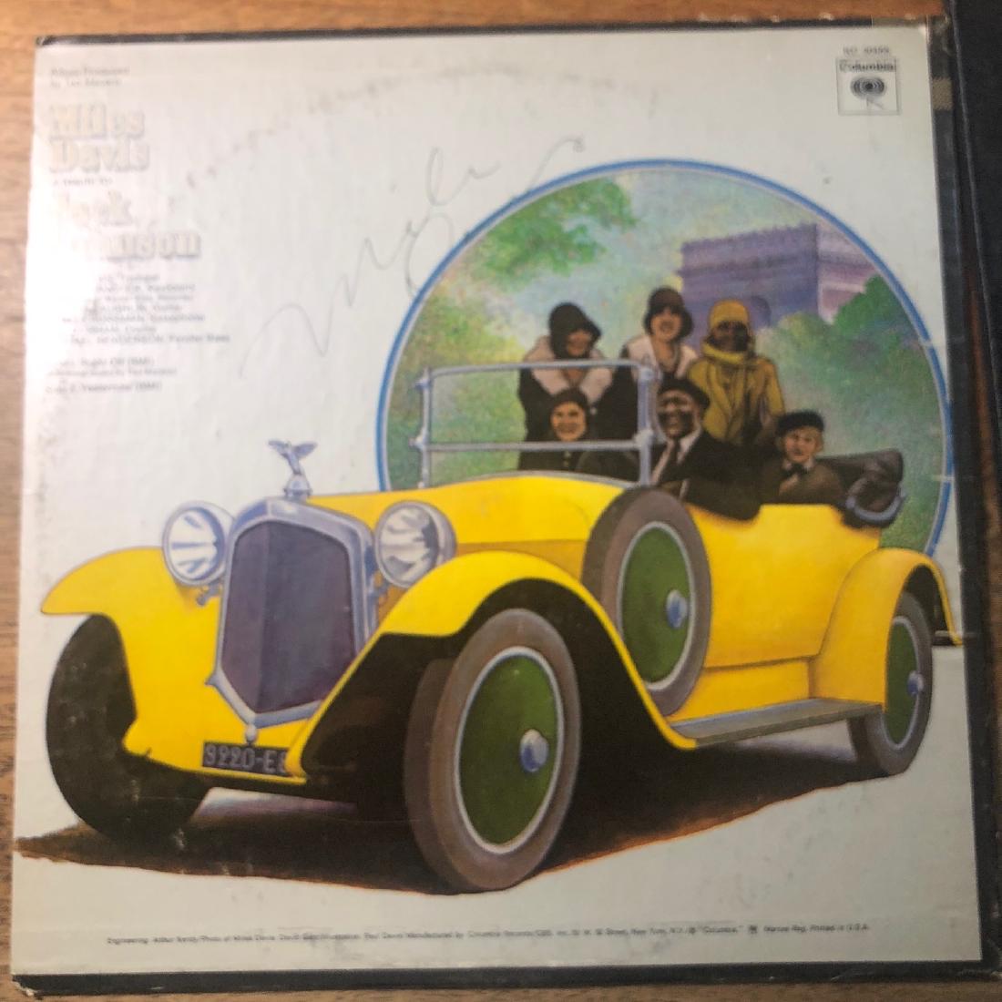 Signed Miles Davis Tribute To Jack Johnson Album: Signed by Miles Davis