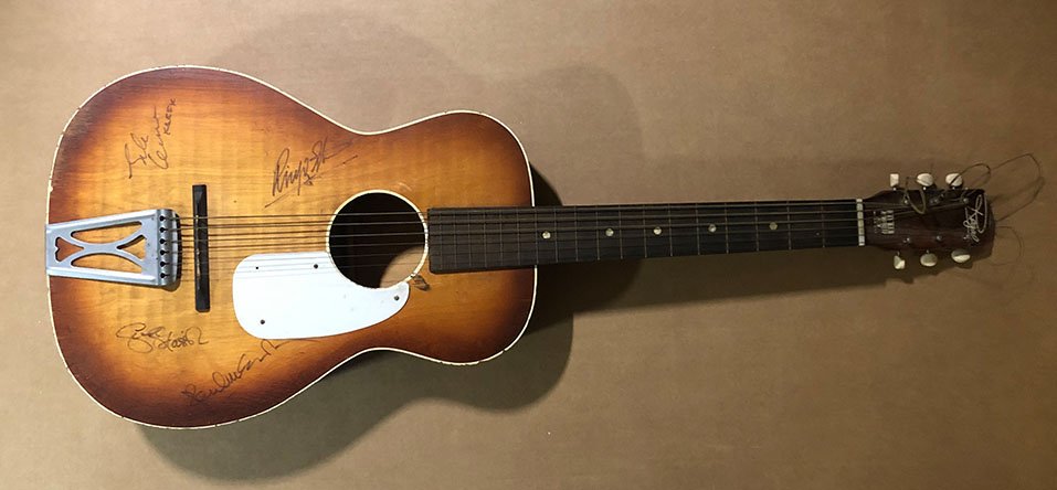 Signed Beatles Acoustic Guitar (1 of 1)