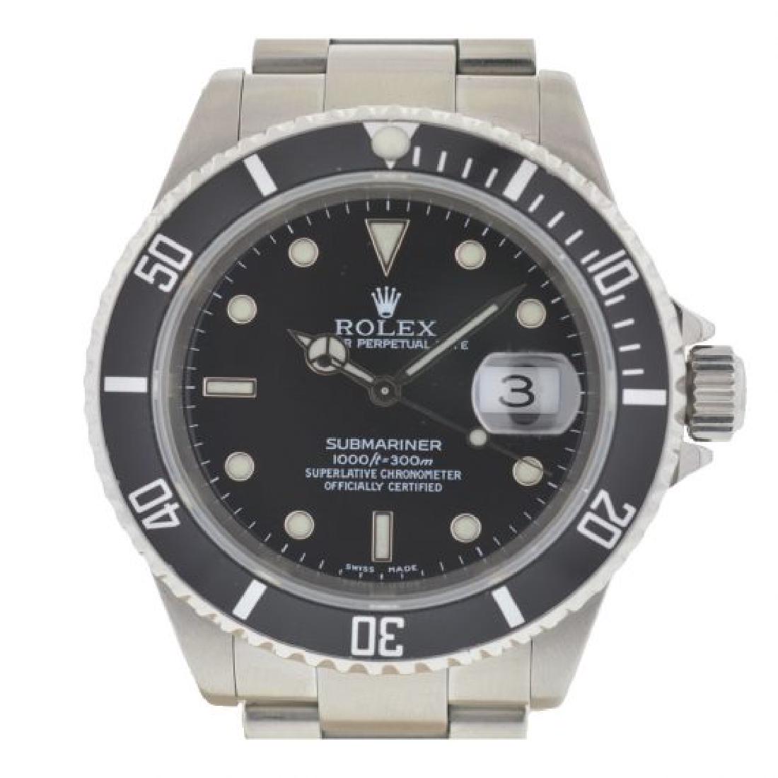 Rolex 16610 Submariner Stainless Automatic Watch (1 of 8)