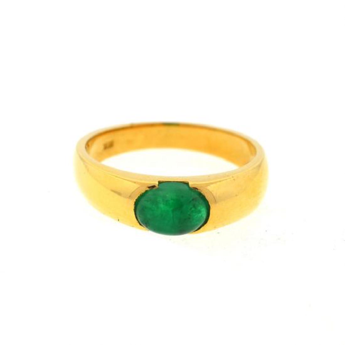 18k Yellow Gold  Emerald Ring (1 of 3)