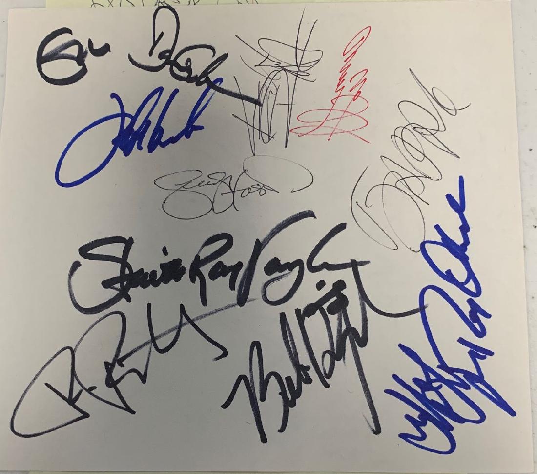 Monsters of Rock Autographs: Signed by Eric Clapton, Jeff Beck, David Gilmour, Keith Richards, Jimmy Page, Frank Zappa, Stevie Ray Vaughan, Tom Petty, Bib Dylan, Jeff Lynne, Roy Orbison, George Harrison