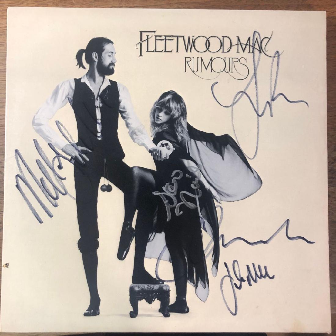 Signed Fletwood Mac Rumours Album: Signed by Mick Fleetwood, Stevie Nicks, John McVie, Christine McVie, and Lindsey Buckingham