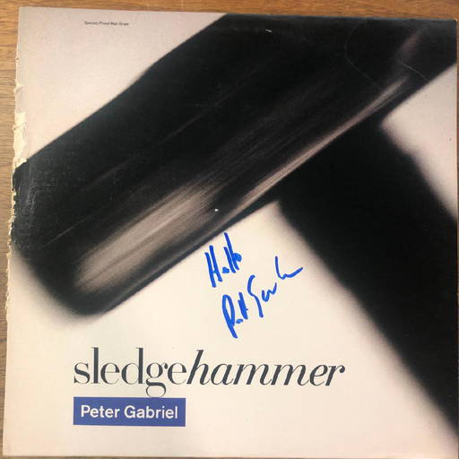 Signed Peter Gabriel Sledgehammer Album Jan 08, 2019 Laguna Beach Auction House in CA