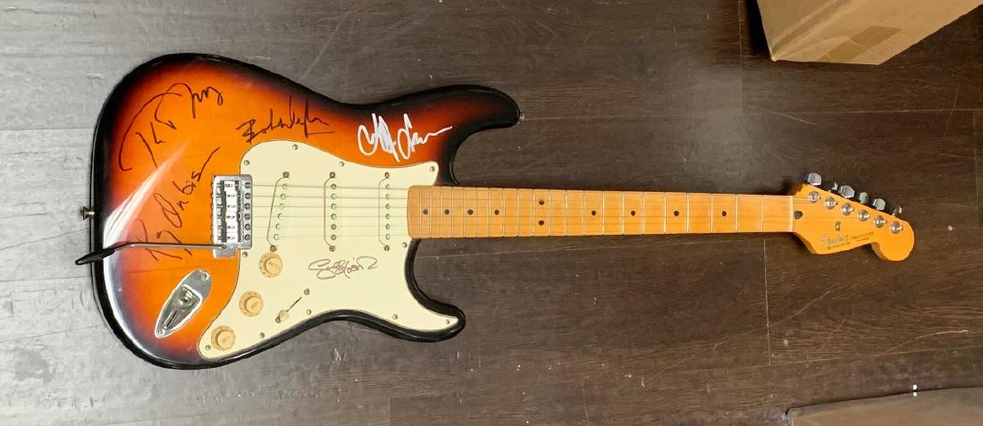 Signed Traveling Wilburys Sunburst Guitar (1 of 1)
