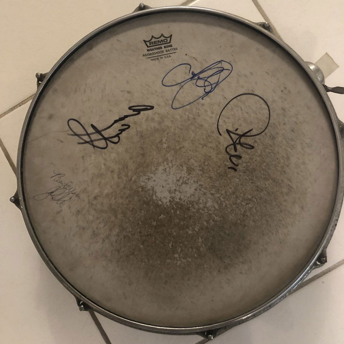 Vintage Signed Led Zeppelin Snare Drum (1 of 2)