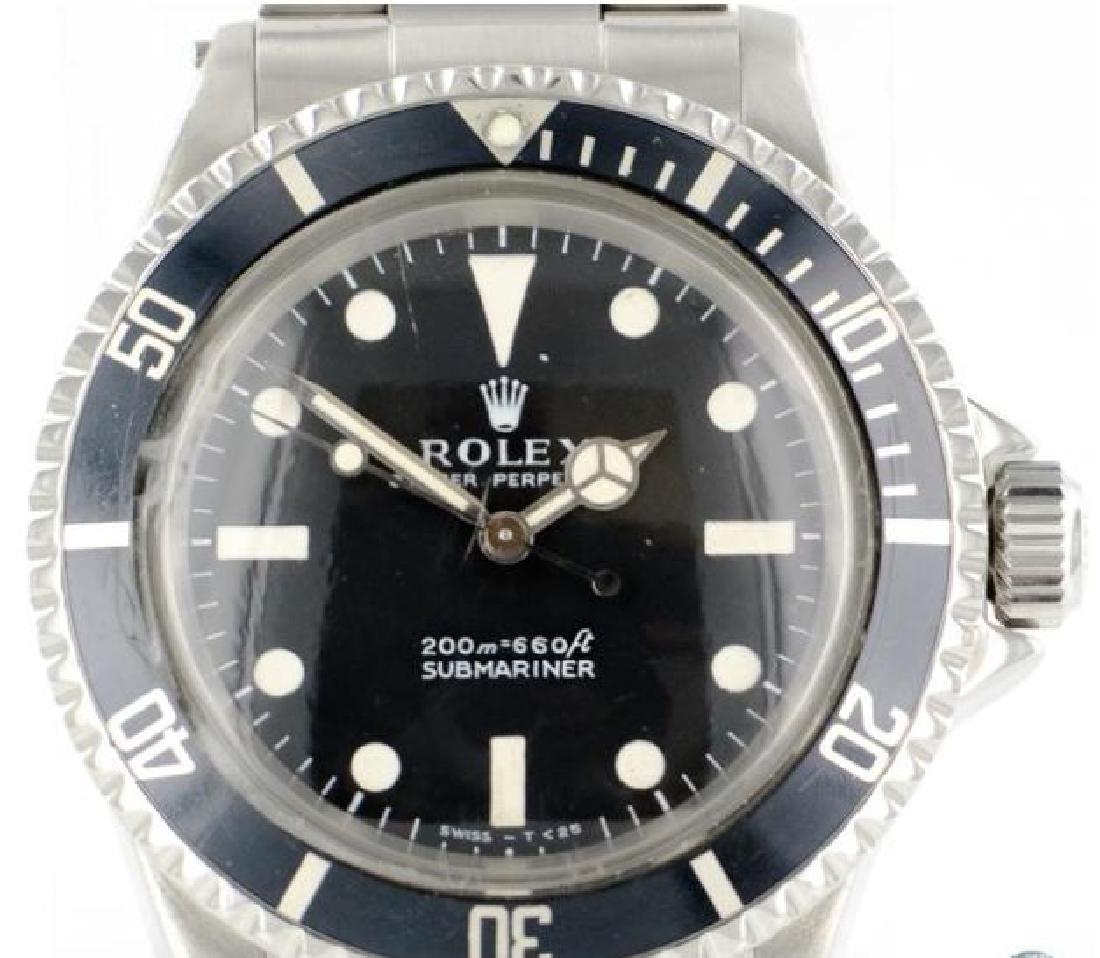 Rolex Submariner Men's Watch: Men's Rolex Submariner #5513 Automatic 40mm, size 7", condition rating: 9 out of 10 Calibre - 1520 Power Reserve - 42 Hours Crown - Screw Down Case Material - Stainless Steel Case Back - Screw Down Bi