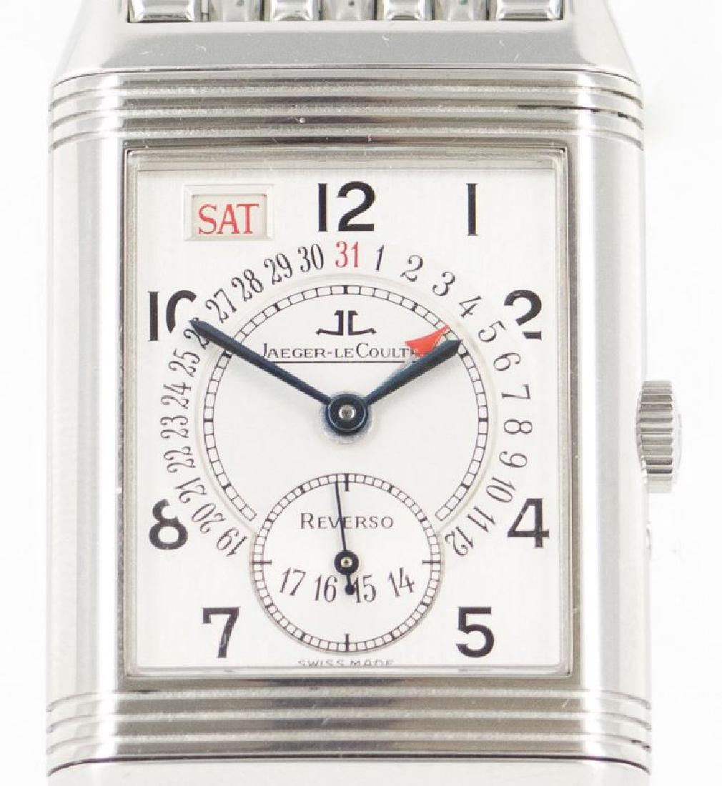 Jaeger LeCoultre Reverso men's Watch: Brand/Jaeger LeCoultre Series - Reverso 270.8.36 Mechanical (Manual) Calibre - 836 Power Reserve (ex. 51 Hours) - 26MM Crown - Push/Pull Case Shape - Rectangle Case Material2 - Stainless Steel Case Ba