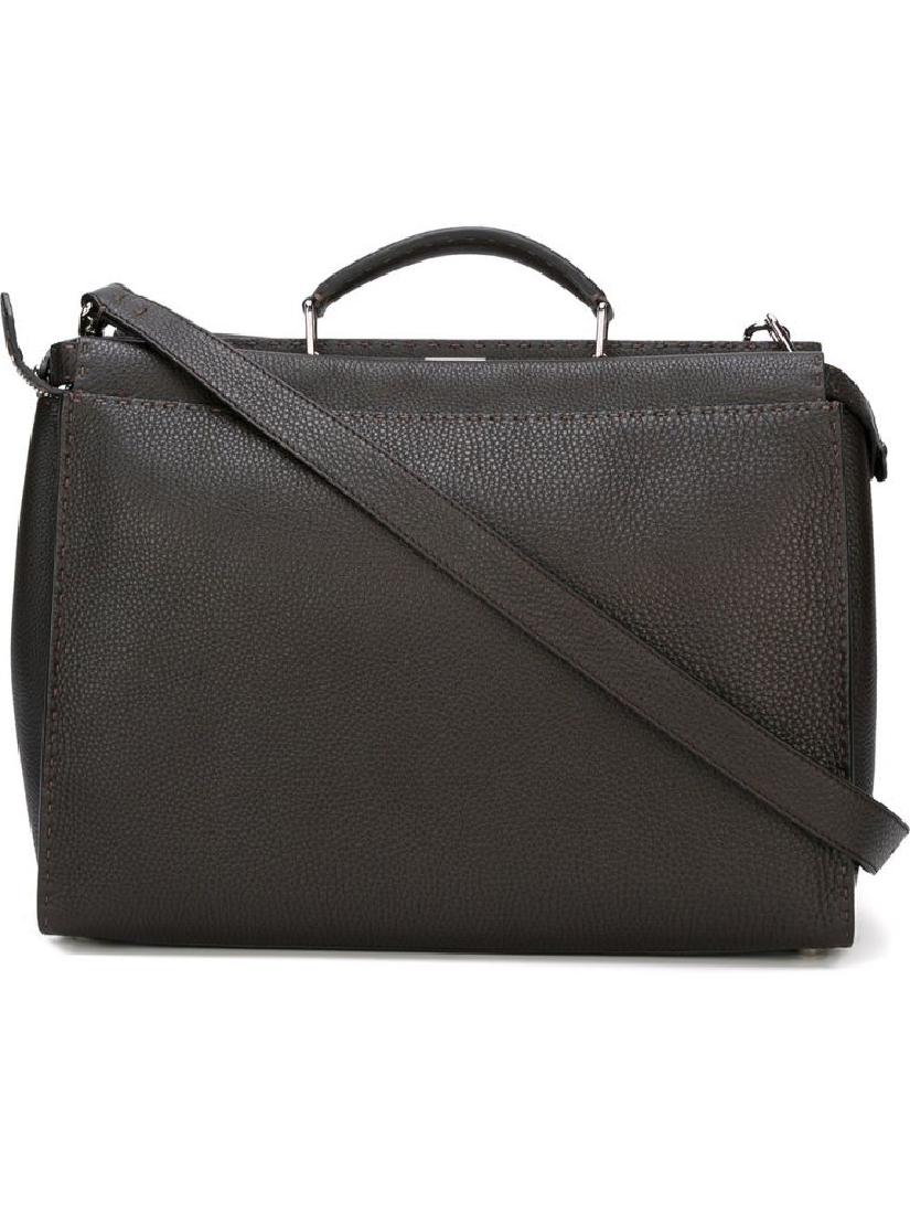 New Fendi Briefcase (Brown): BRIEFCASE FENDI, LEATHER 100%, color BROWN, Size 41x31x18cm, Handle 7cm, Shoulder Strap 52cm, Model Name PEEKABOO LARGE, Carry Over, product code 7VA388NDUF0QF9-MCF