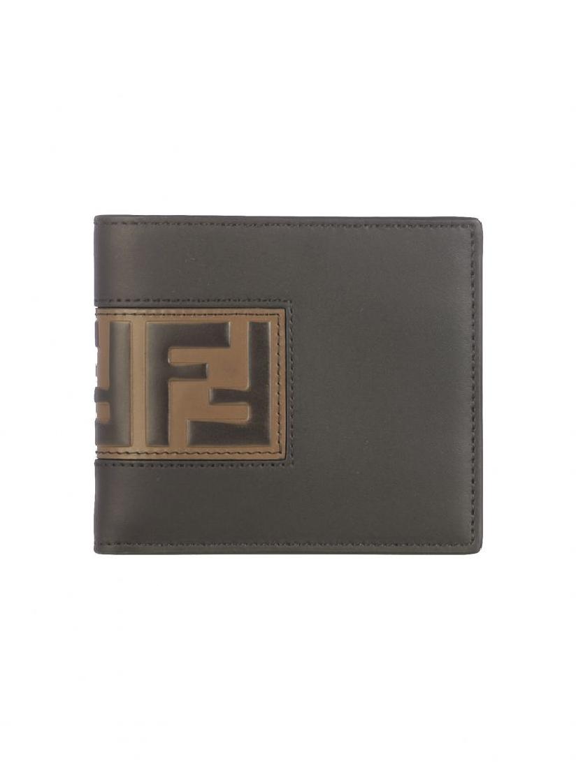 New Fendi Wallet: WALLET FENDI, LEATHER 100%, color BLACK, Size 10x9x2cm, FW18, product code 7M0169A4K3F147M