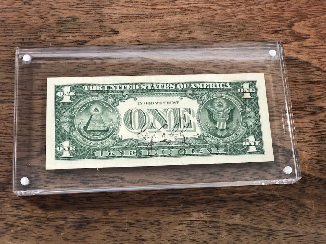 Signed Ty Cobb Dollar Bill (1 of 1)