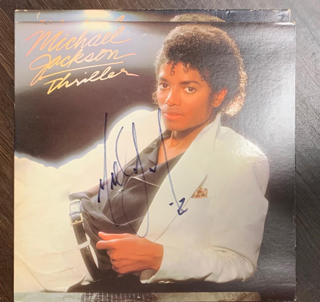 Signed Michael Jackson Thriller Album (1 of 1)