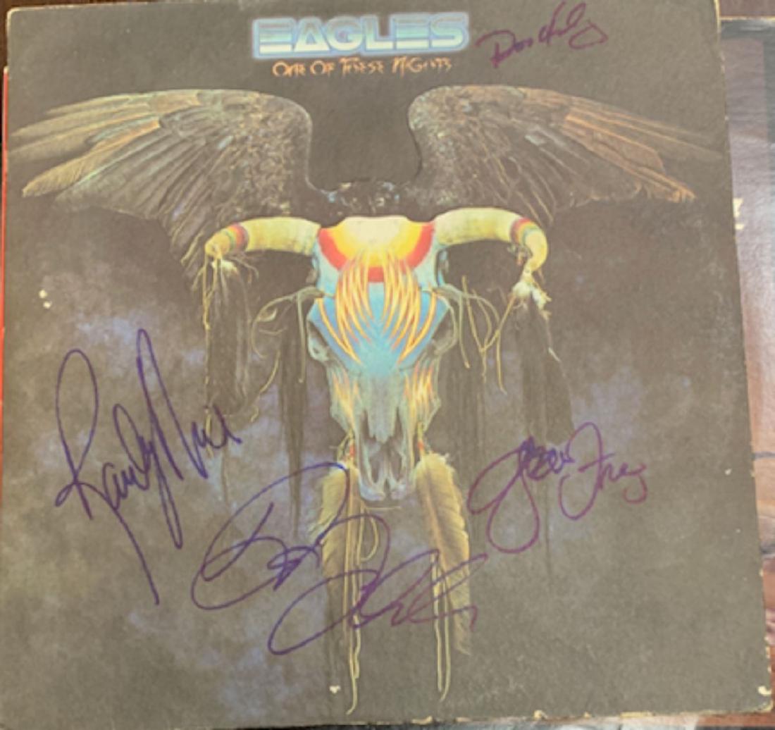 Signed Eagles One Of These Nights Album (1 of 1)